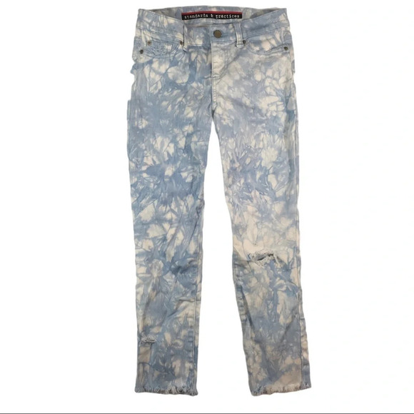 WJ345 Standards & Practices Tie Dye Jeans 28 - Picture 1 of 5